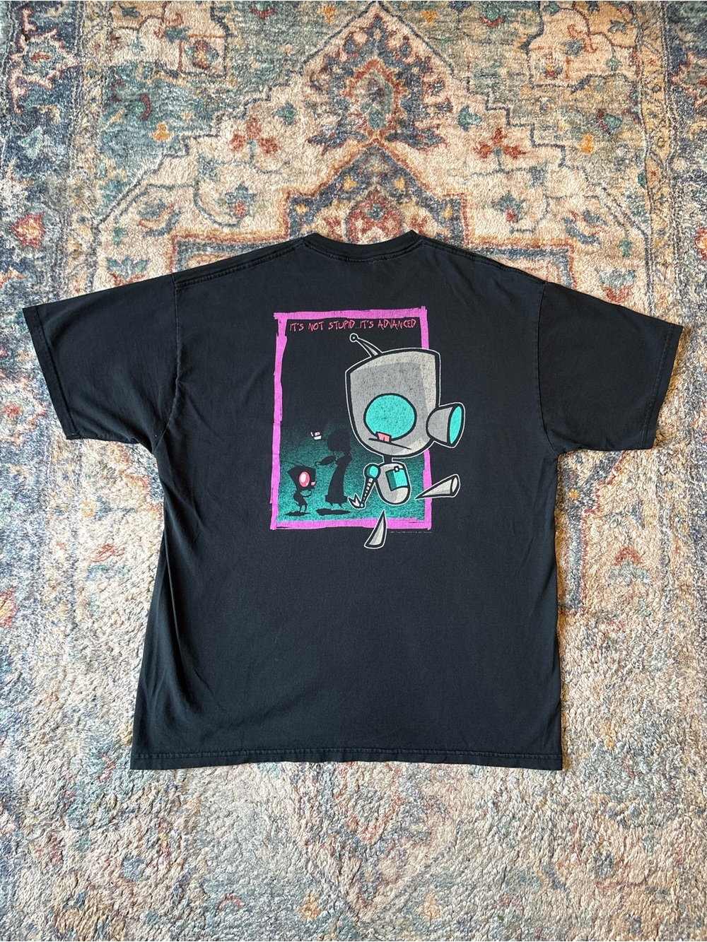 Vintage Nickelodeon Invader Zim I’m Advanced Cartoon T-shirt Size XL